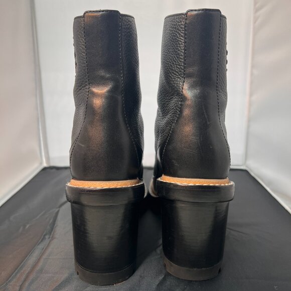 Tory Burch Miller mixed material lug sole bootie size 8.5 - Picture 4 of 6